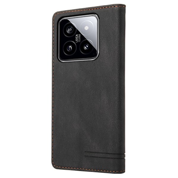 SKALO Xiaomi 14 5G GQ.UTROBE Pungetui i PU-læder - Sort Black