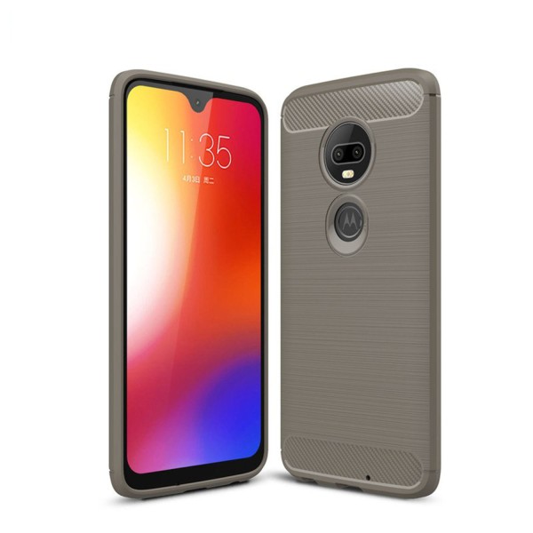 Stöttåligt Armor Carbon TPU-skal Moto G7 Plus - fler färger Svart