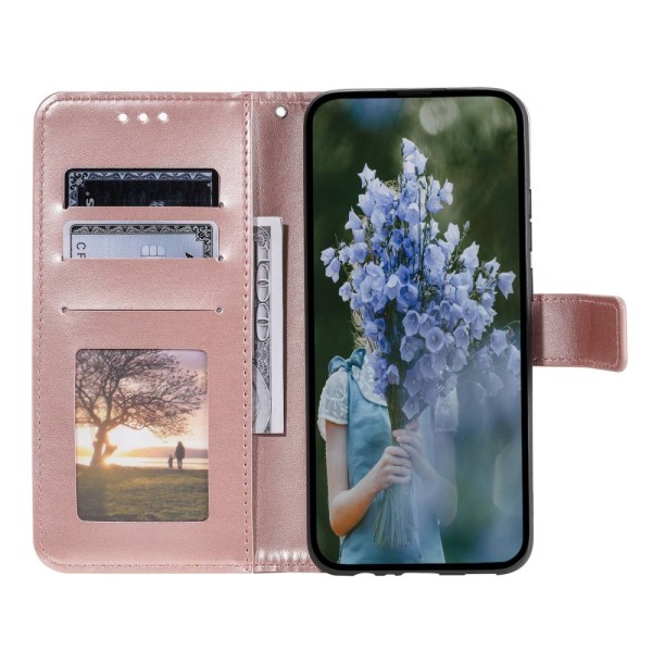 SKALO Sony Xperia 10 V Mandala lompakkokotelo - Ruusukulta Pink gold