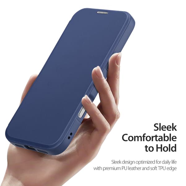 DUX DUCIS Skin X Pro Plånbok för iPhone 18 Pro - Blå Blå