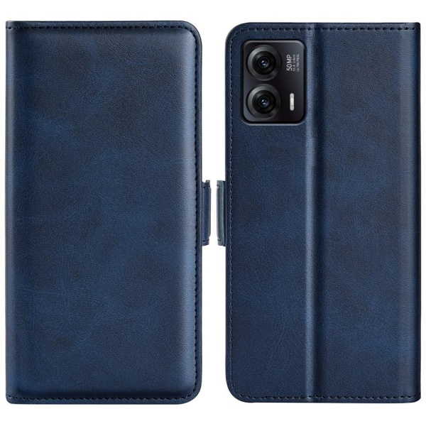 SKALO Motorola Moto G73 5G Premium Wallet Flip Cover - Blå Blue