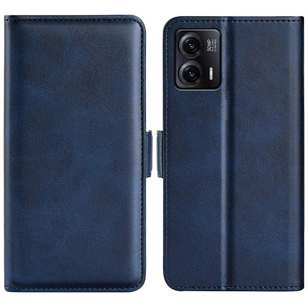SKALO Motorola Moto G73 5G Premium Wallet Lompakkokotelo - Sininen Blue