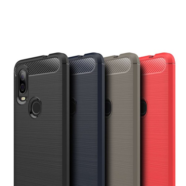 Stødsikker Armour Carbon TPU cover Motorola One Vision - mere farve Black