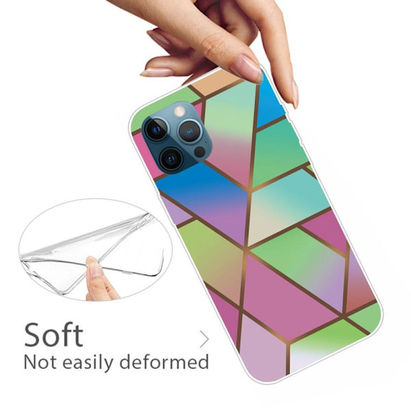 SKALO iPhone 13 Pro Max Marmor TPU-skal - Motiv 3 Multicolor