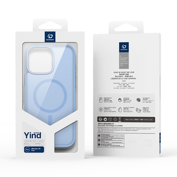DUX DUCIS iPhone 16 Pro Yind Series Matta viimeistely Suojakuori - Sininen Blue