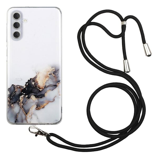 SKALO Samsung A14 4G/5G Mobilhalsband Skal - Svart Svart
