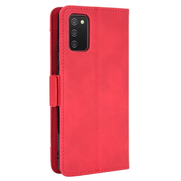 SKALO Samsung A02s / A03s 6-paikkainen lompakkokotelo - punainen Red