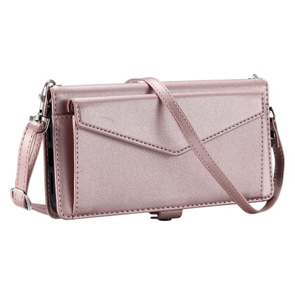 SKALO Samsung A56 5G PU-Läder Envelope Plånboksfodral - Roséguld Rosa guld
