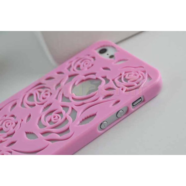 Rosmönstrade Skal till iPhone 5/5S/SE Cerise