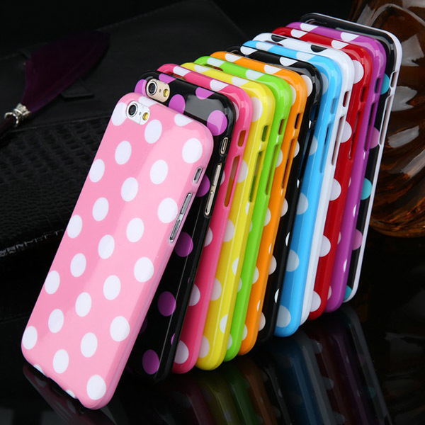 Polka TPU Skal till iPhone 6/6S Green