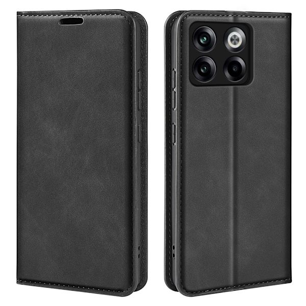 SKALO OnePlus 10T 5G Plånboksfodral i PU-Läder - Svart Svart