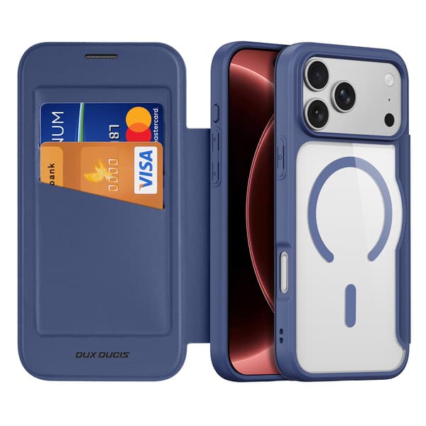 DUX DUCIS Skin X Pro Plånbok för iPhone 18 Pro - Blå Blå