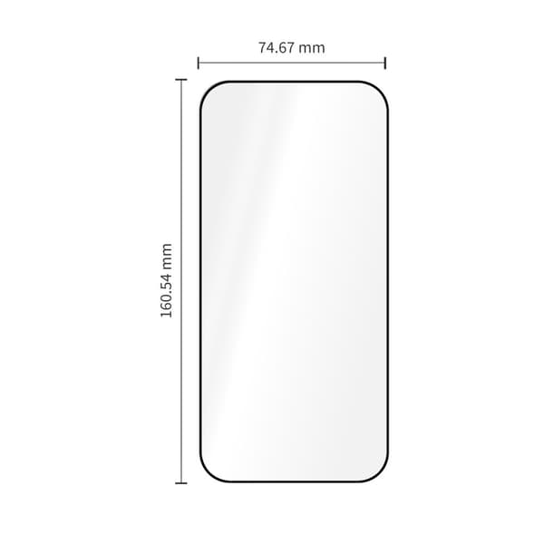 2-PAK Tech-Protect Quick Set+ Skærmbeskyttelse i Hærdet glas til iPhone 18 Pro Max - Sort Black