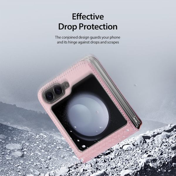 DUX DUCIS Samsung Z Flip6 Bril-Series Fold Skal - Rosa Rosa