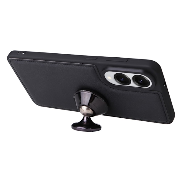 SKALO Samsung S25 Edge 2-in-1 Magnetiskt Avtagbart Plånboksfodral - Svart Svart