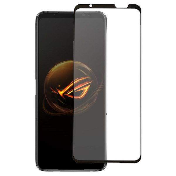 SKALO Asus ROG Phone 7 5G/7 Ultimate Heltäckande Skärmskydd Härdat Glas - Svart Svart