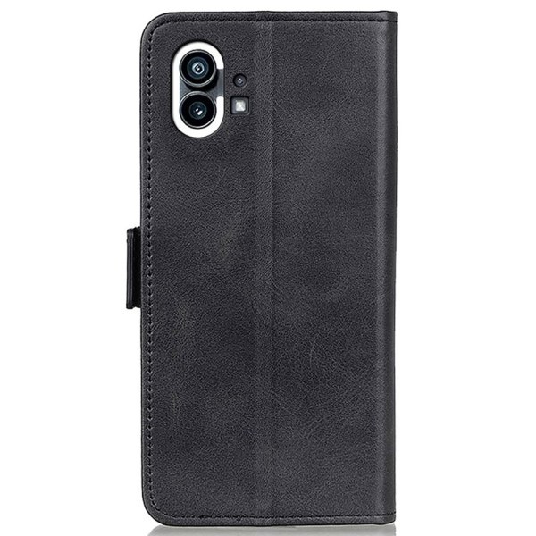 SKALO Nothing Phone (1) Premium Wallet Flip Cover - Sort Black