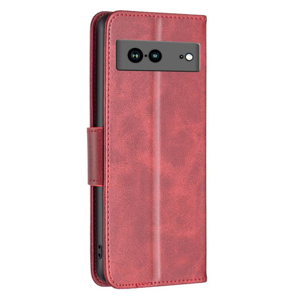 SKALO Google Pixel 7a Lompakkokotelo PU-nahkaa - Punainen Red