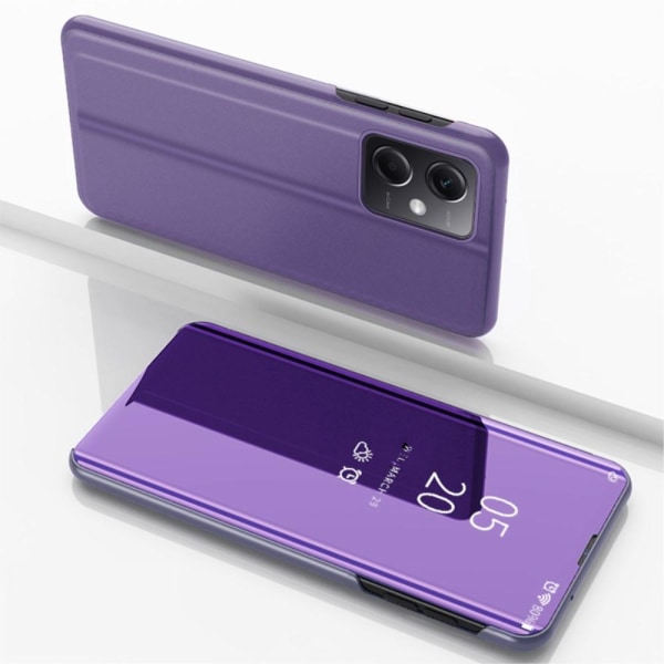 SKALO Xiaomi Redmi Note 12 Pro 5G Clear View Mirror Etui - Lilla Purple