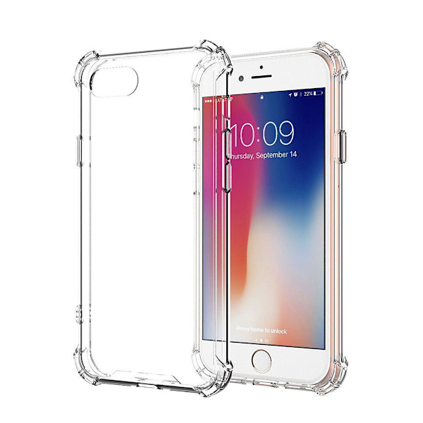 SKALO iPhone 7/8 Erittäin vahva TPU-kuori Transparent