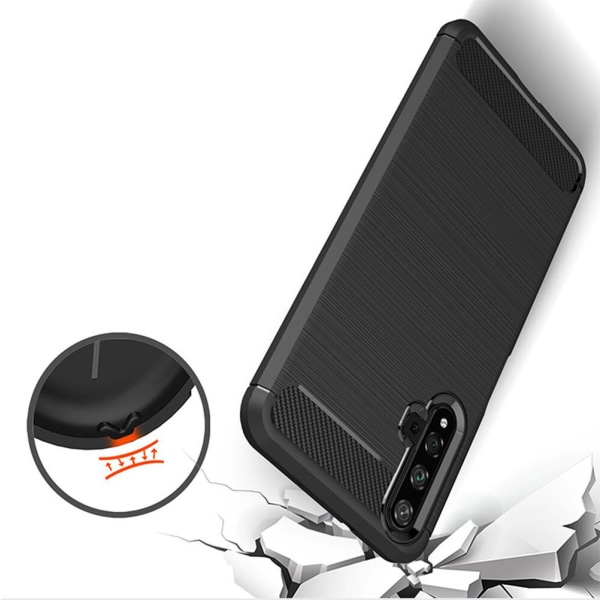 Stöttåligt Armor Carbon TPU-skal Huawei Nova 5T Grey