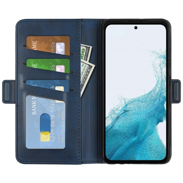 SKALO Samsung A54 5G Premium Plånboksfodral - Blå Blå