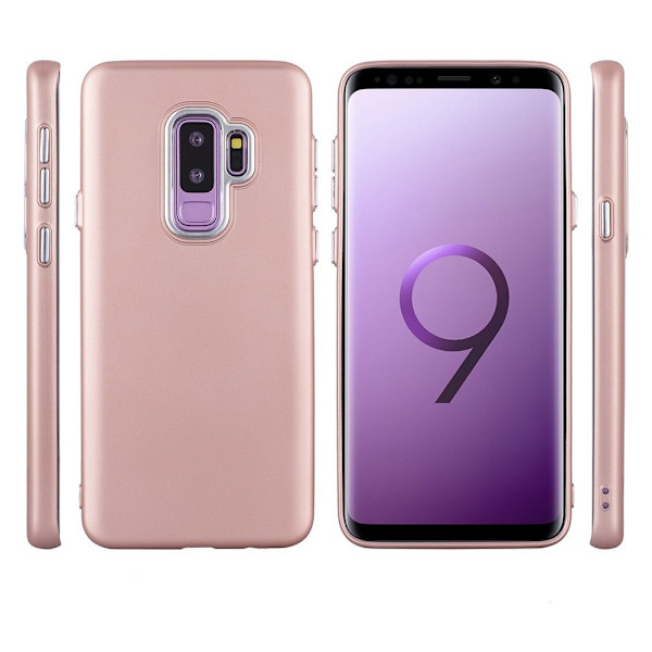 Samsung S9 | TPU-Skal Metallknappar Pink
