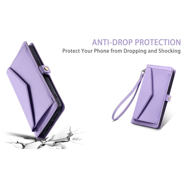 SKALO iPhone 16 Pro Max Evelope Clutch 5-Lokeroa - Violetti Purple