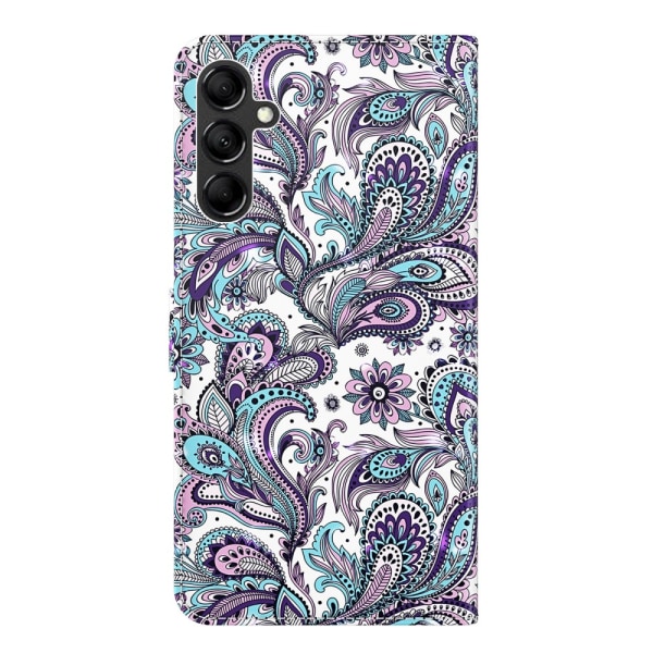 SKALO Samsung A34 5G Floral 3D Lompakkokotelo Multicolor
