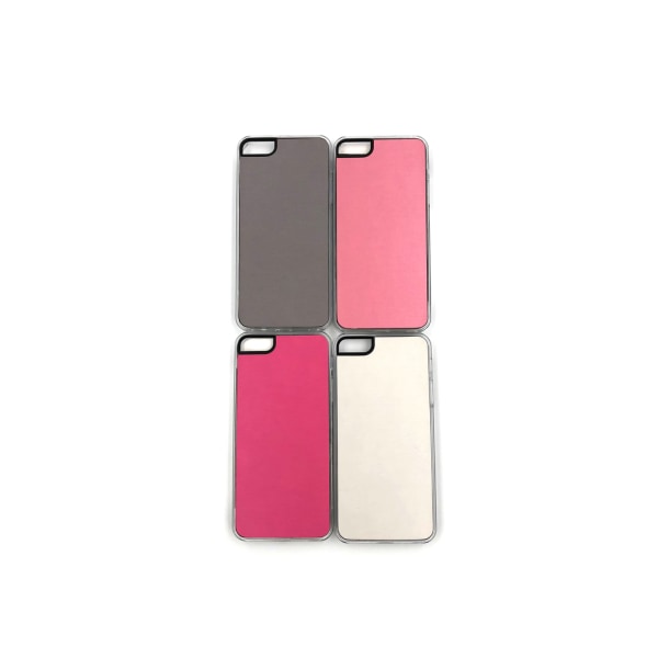 Børstet metalplade iPhone 5 / 5S / SE Cover - flere farver Dark pink