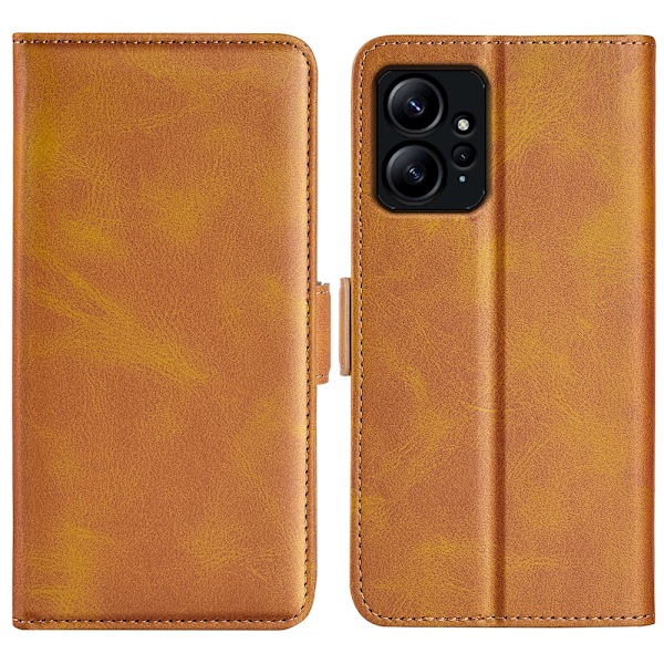SKALO Xiaomi Redmi Note 12 4G Premium Plånboksfodral - Ljusbrun Ljusbrun