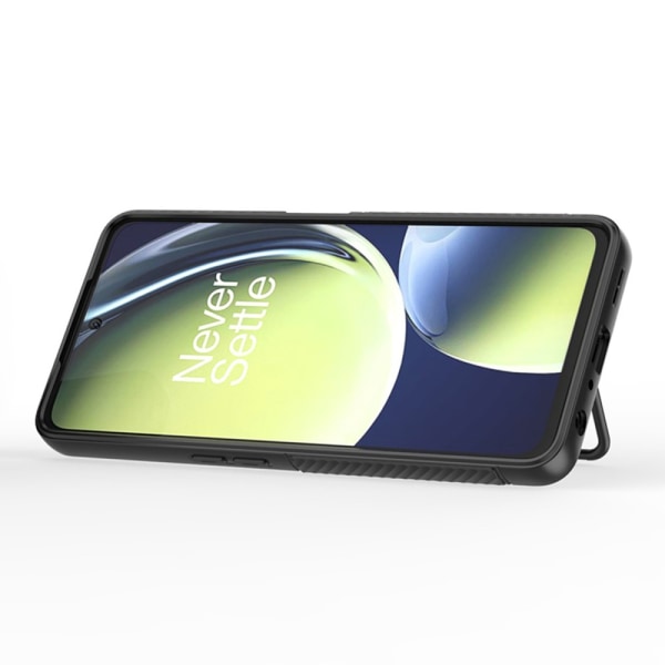 SKALO OnePlus Nord CE 3 Lite 5G Twill 2.0 TPU skal med ställ - S Svart