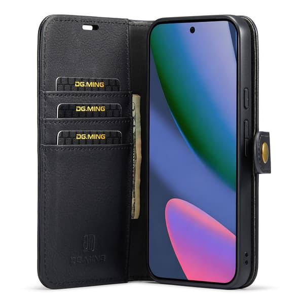 DG MING 2-i-1 Magnet Flip Cover til Google Pixel 11 Pro XL - Sort Black