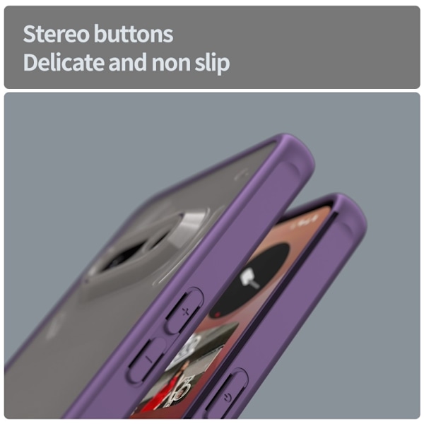 SKALO Nothing Phone (3a) 5G Color Bumper Frosted Skal - Lila Lila