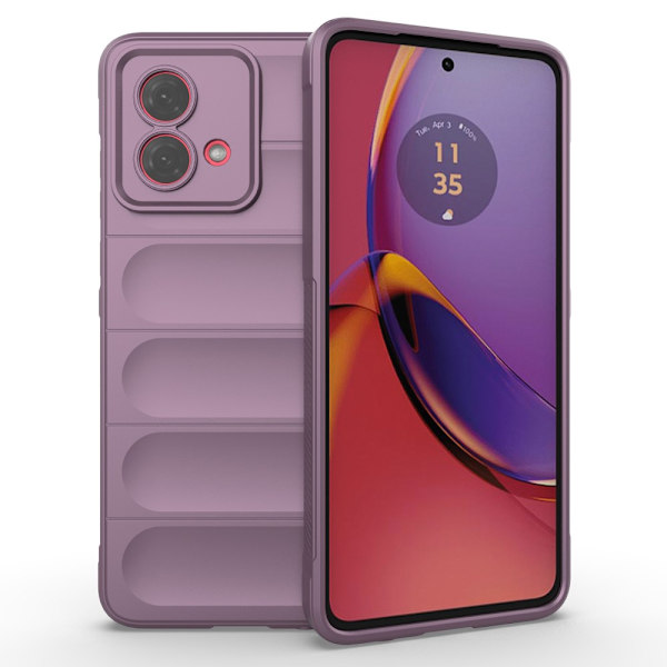 SKALO Motorola Moto G84 5G Rugged Bumpers TPU-suojakuori Purple