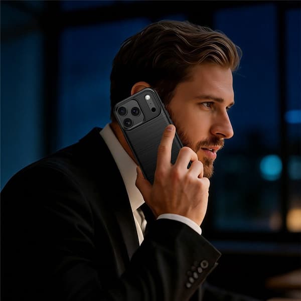 SKALO Armor Carbon  för iPhone 18 Pro Max Cover til iPhone 18 Pro Max - Vælg farve Black