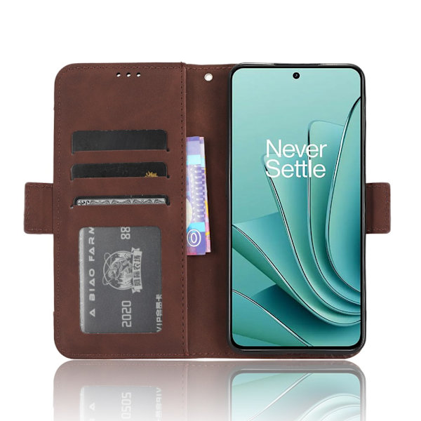 SKALO OnePlus Nord 3 5G / Ace 2V 6-FACK Plånboksfodral - Brun Brun