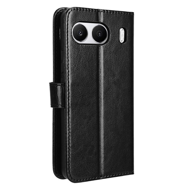 SKALO OnePlus Nord 4 PU-Läder Plånboksfodral - Fler färger Svart