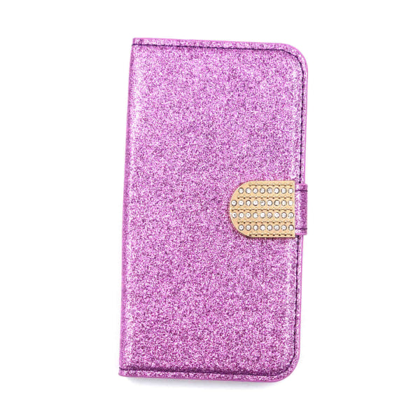 Glitter design Wallet cover til iPhone XS Max - flere farver Purple