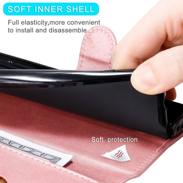 SKALO Samsung A53 5G Klassiskt Plånboksfodral - Rosa Rosa