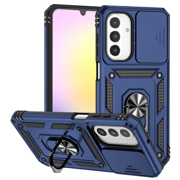 SKALO Samsung A26 5G Armor Metalring Kameraskyder Cover - Blå Blue