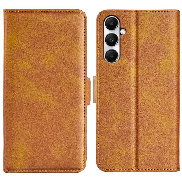 SKALO Samsung A05s 4G Premium Wallet Lompakkokotelo - Vaaleanruskea Light brown