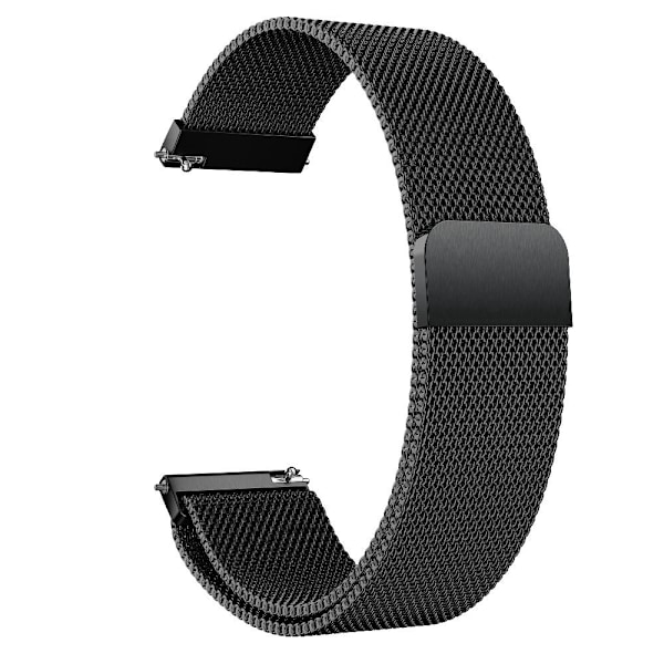 SKALO Milanese Loop til Amazfit Bip 5 - Vælg farve Black