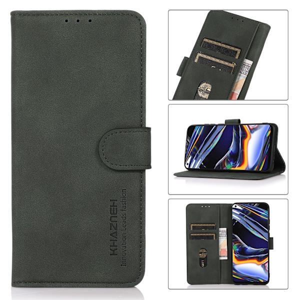 SKALO Xiaomi Redmi 14C KHAZNEH Plånboksfodral i PU-Läder - Grön Grön