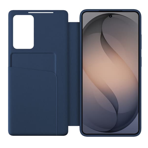 Tech-Protect Smart Wallet Window med kortfack för Samsung Galaxy S26 FE - Mörkblå Mörkblå