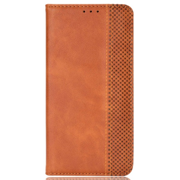 SKALO Xiaomi Redmi 12 4G/5G Embossed Premium Plånboksfodral - Br Brun