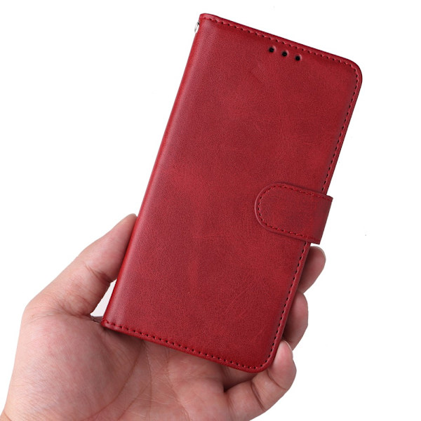 SKALO Xiaomi Redmi 13C 4G PU-nahkainen Lompakkokotelo - Valitse väri Red