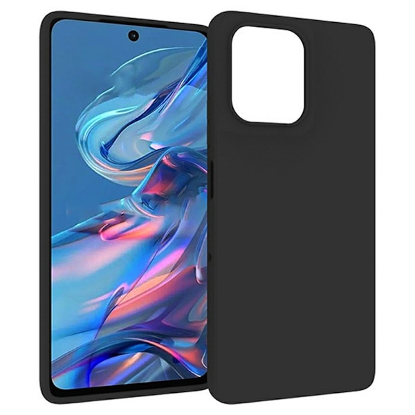 SKALO Motorola Moto G75 5G Mattamusta Ultraohut TPU Suojakuori - Musta Black