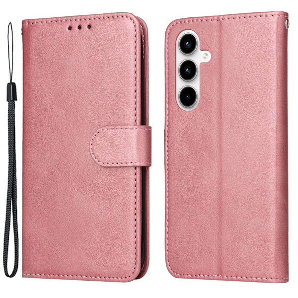 SKALO Samsung A35 5G PU-Läder Plånboksfodral - Fler färger Rosa
