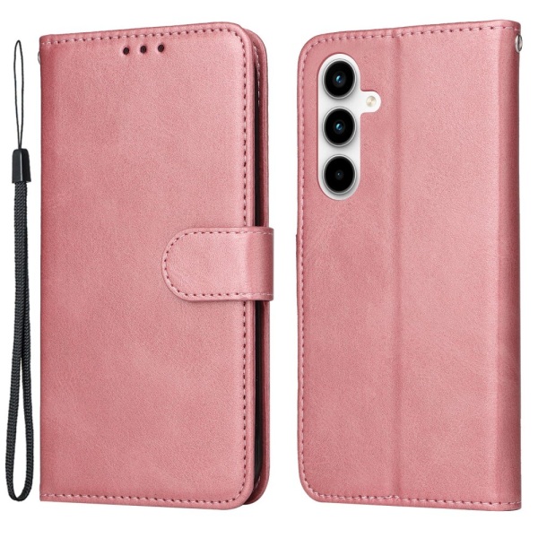 SKALO Samsung A35 5G PU-nahkainen Lompakkokotelo - Valitse väri Pink